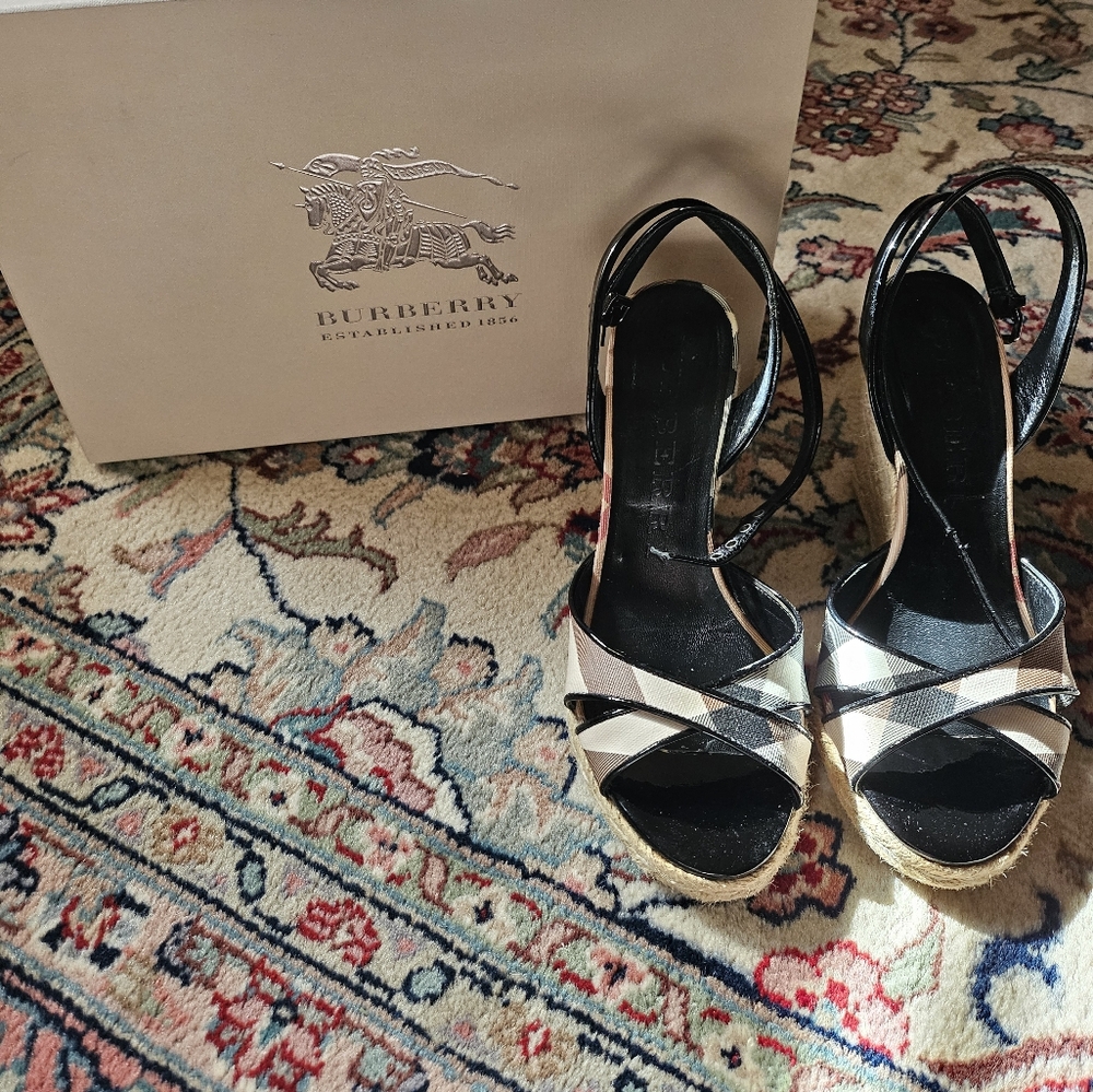 Burberry Wedge Sandals